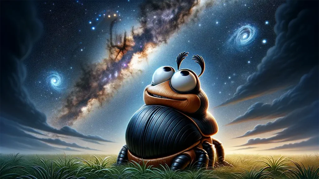 dung beetle navigating with the stars