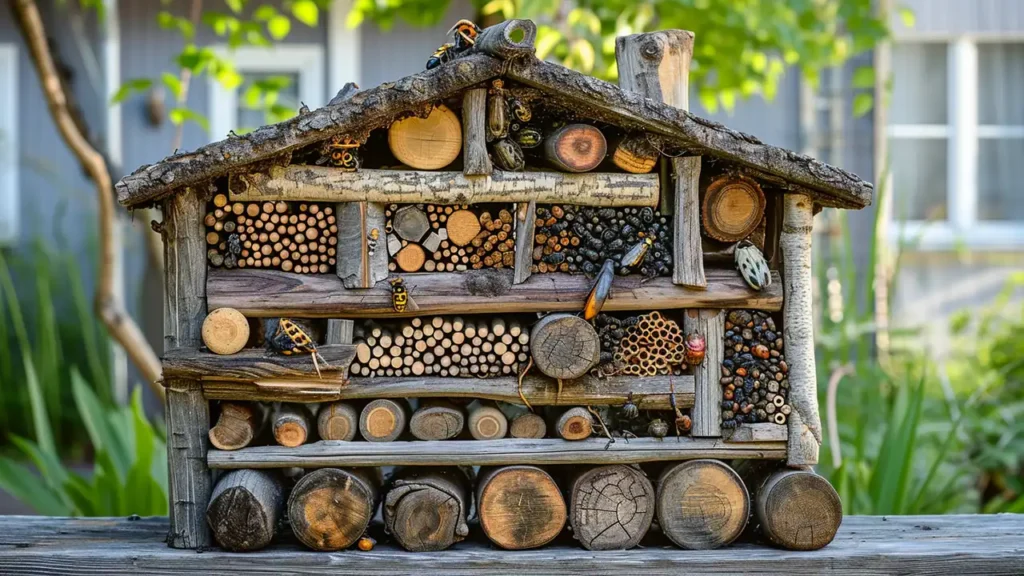 DIY home garden bug hotel