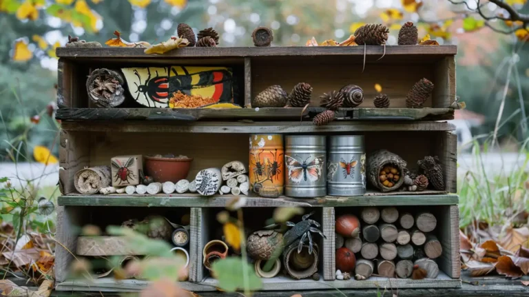 how to make a bug hotel with natural materials